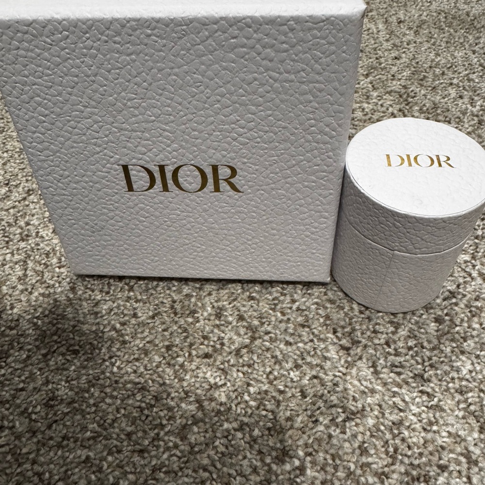 Dior White and Gold Gift Box Set